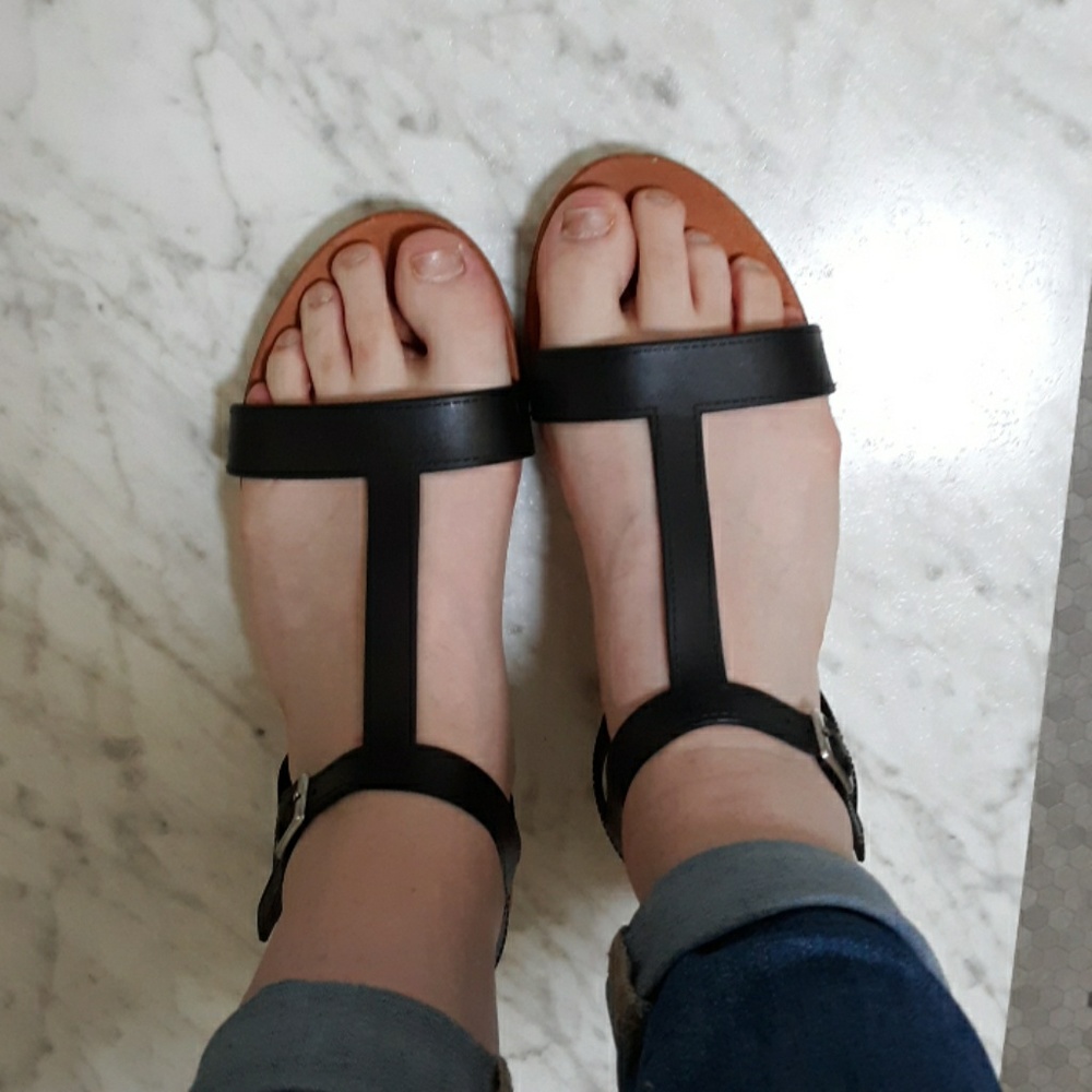Black sandals